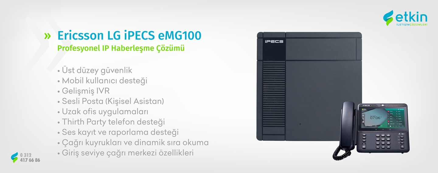 Ericsson Lg ipecs emg100 ip telefon santrali ankara