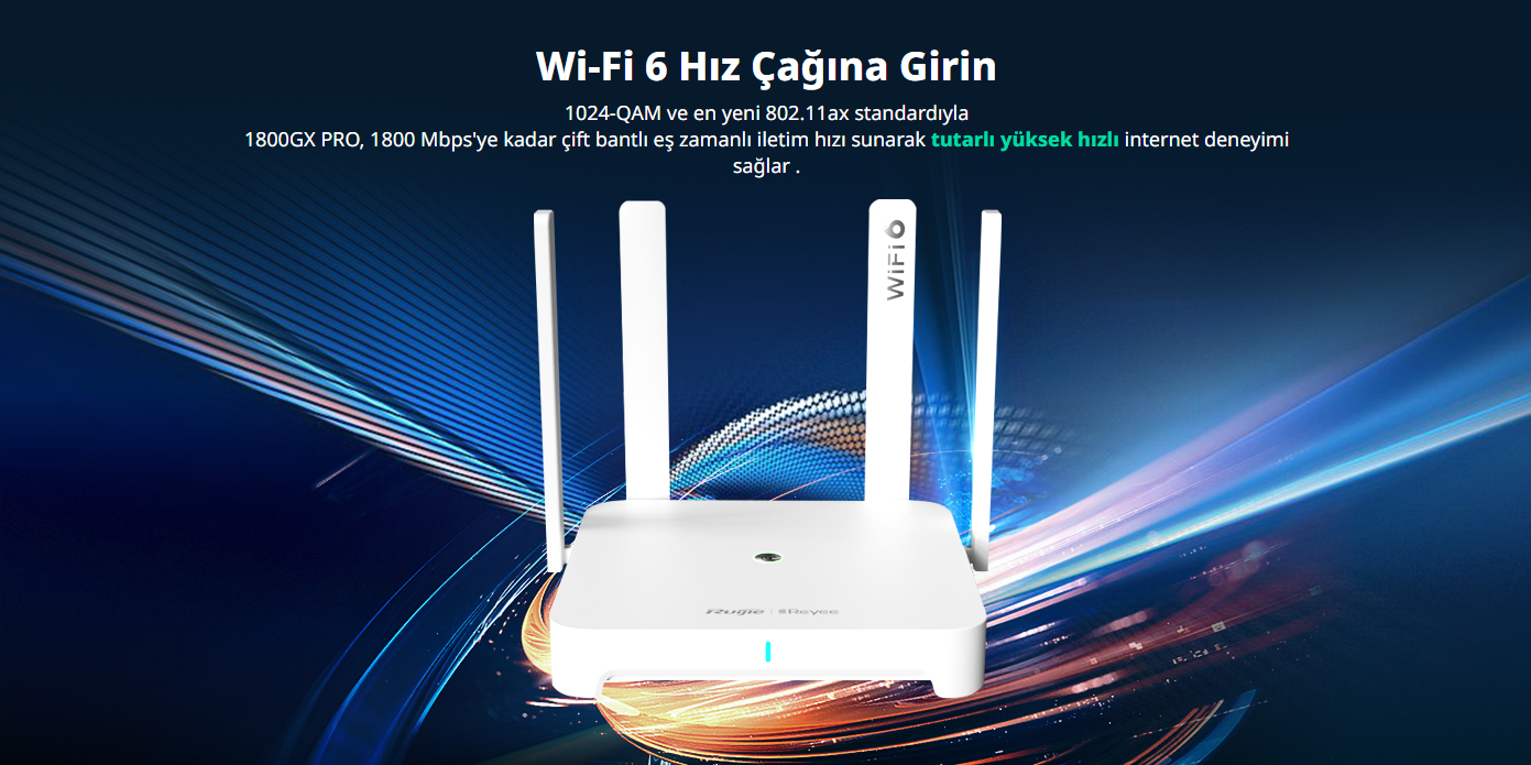 RUİJİE REYEE RG-EW1800GX PRO 1800MBPS ROUTER ANKARA SERVİS