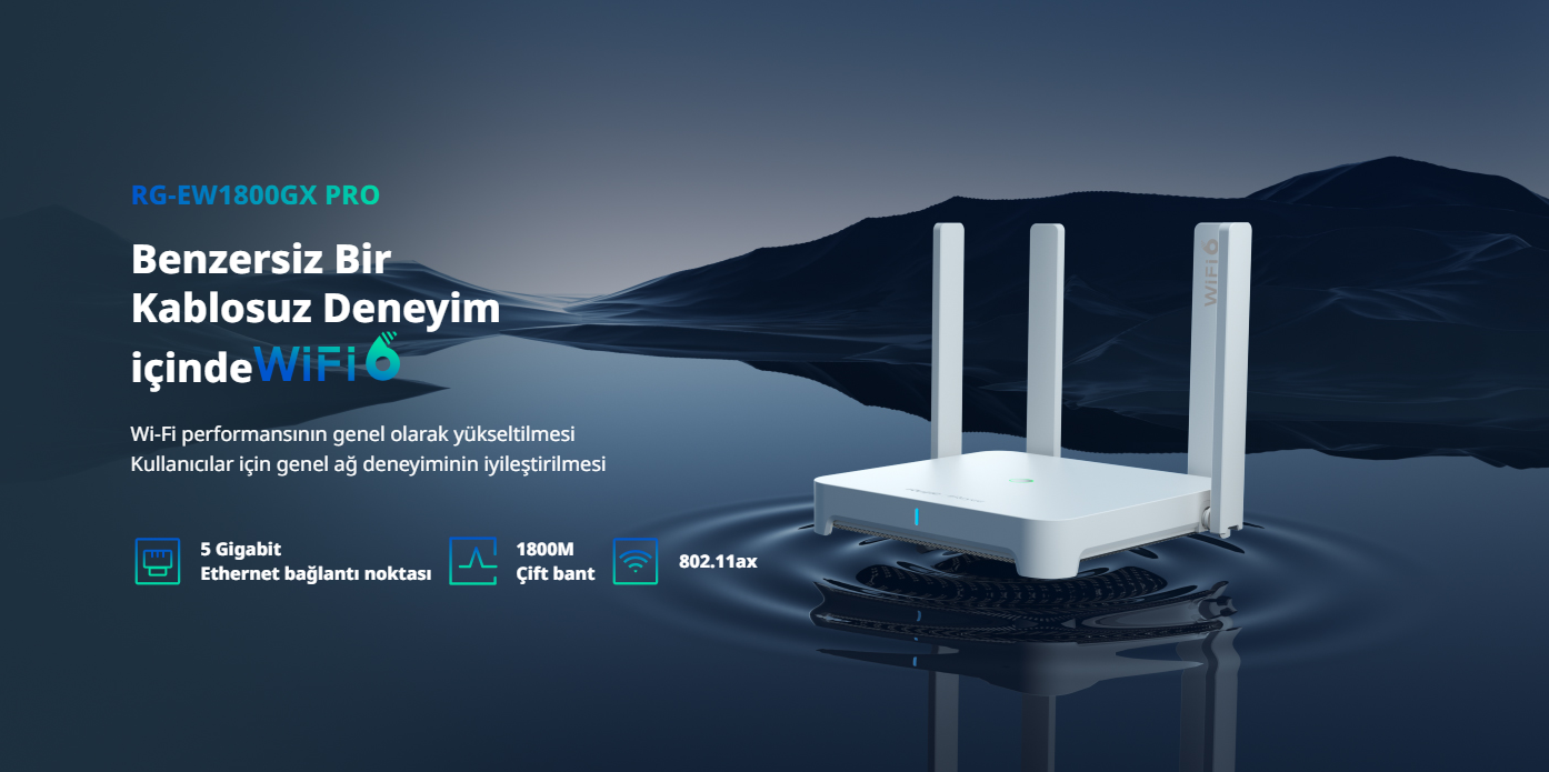 RUİJİE REYEE RG-EW1800GX PRO 1800MBPS ROUTER FİYATI ANKARA